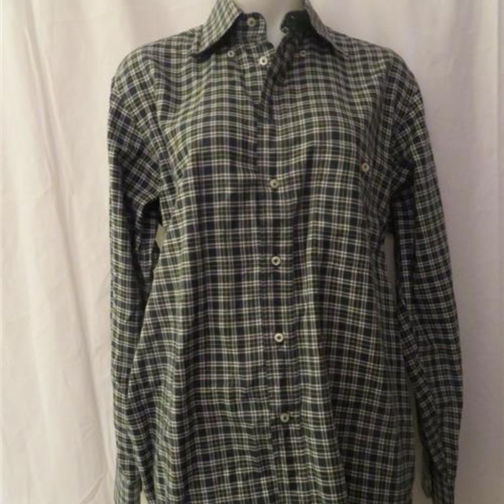 DAVIDE CENCI BLUE/WHITE YELLOW SHIRT 39/15.5